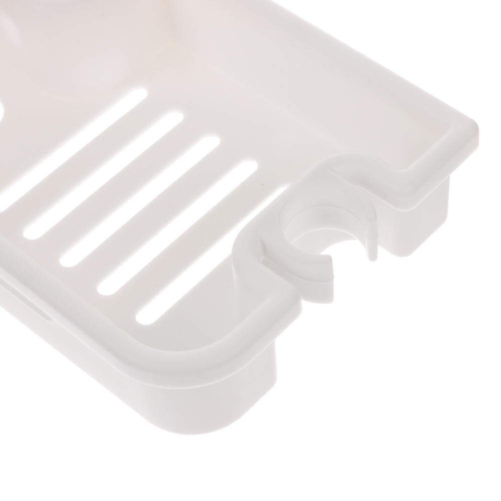 Полочка на душевую штангу, стойку, белый - #3