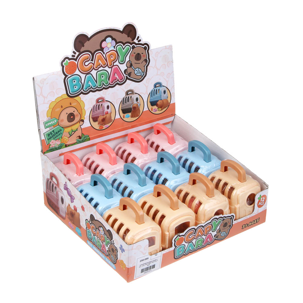 ИГРОЛЕНД Капибара в будке с акс., 4 пр., PVC, ABS, 7х9х11см, 3 вида - #3