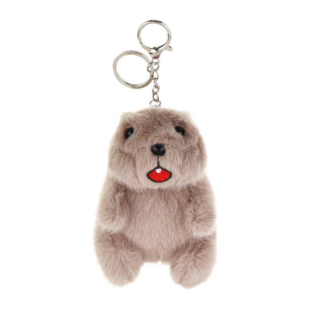 ИГРОЛЕНД Игрушка мягкая "Орущий суслик" с подвесом, 12 см, звук, 3xLR44, полиэстер, 2 дизайна - #3