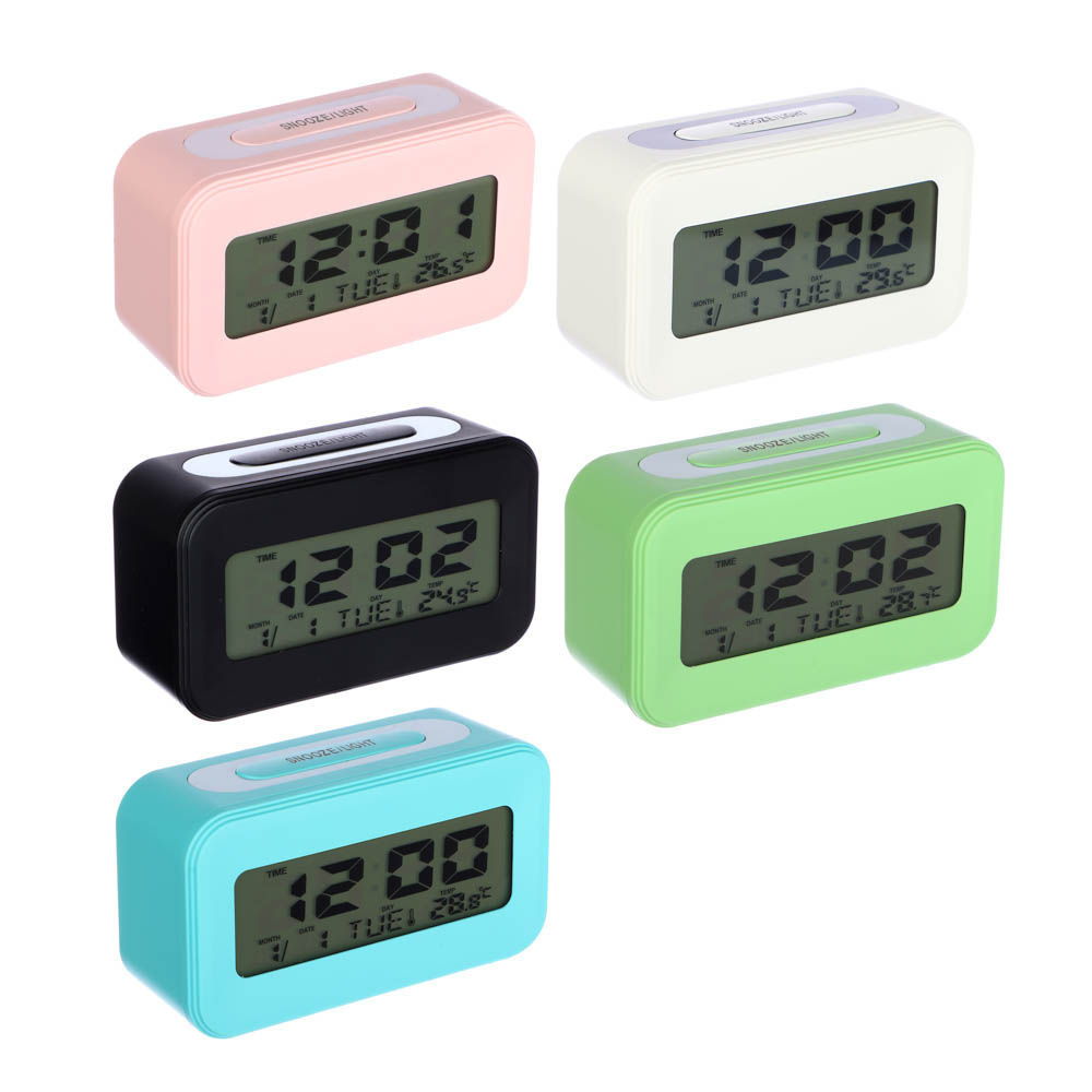 LADECOR CHRONO Будильник электронный, 10x5,5x6 см, 2xAAA, пластик, 5 цветов - #1