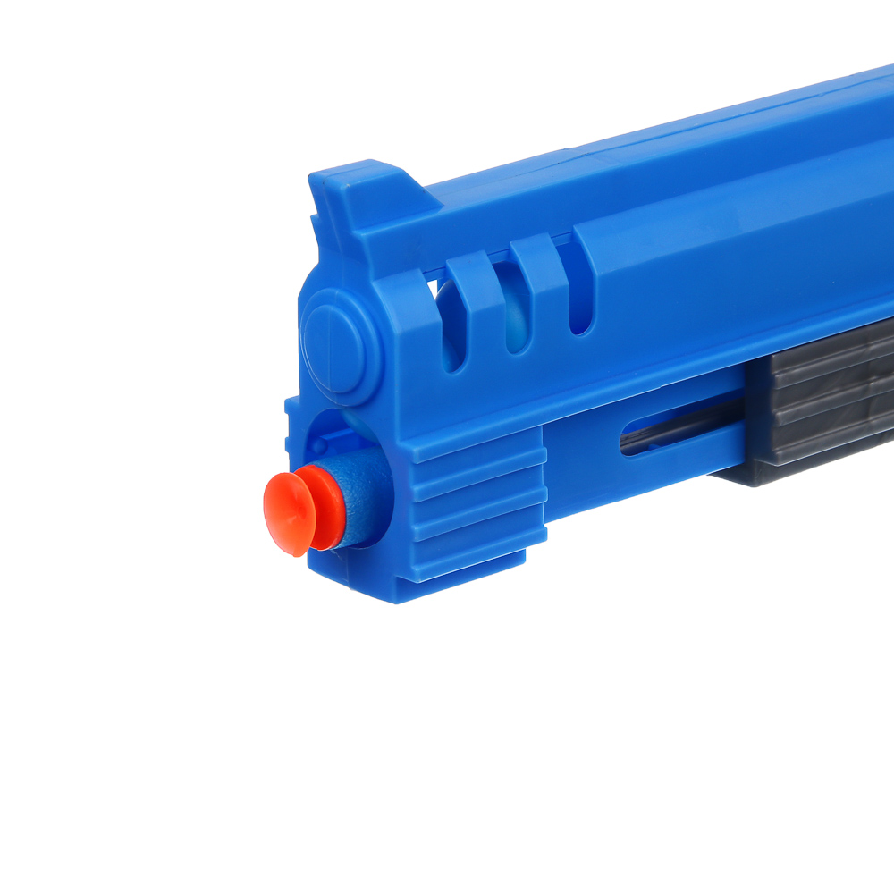 ИГРОЛЕНД Пистолет с шариками и пулями, ABS, PP, EVA, 37х3,5х24 см, 2 диз - #6