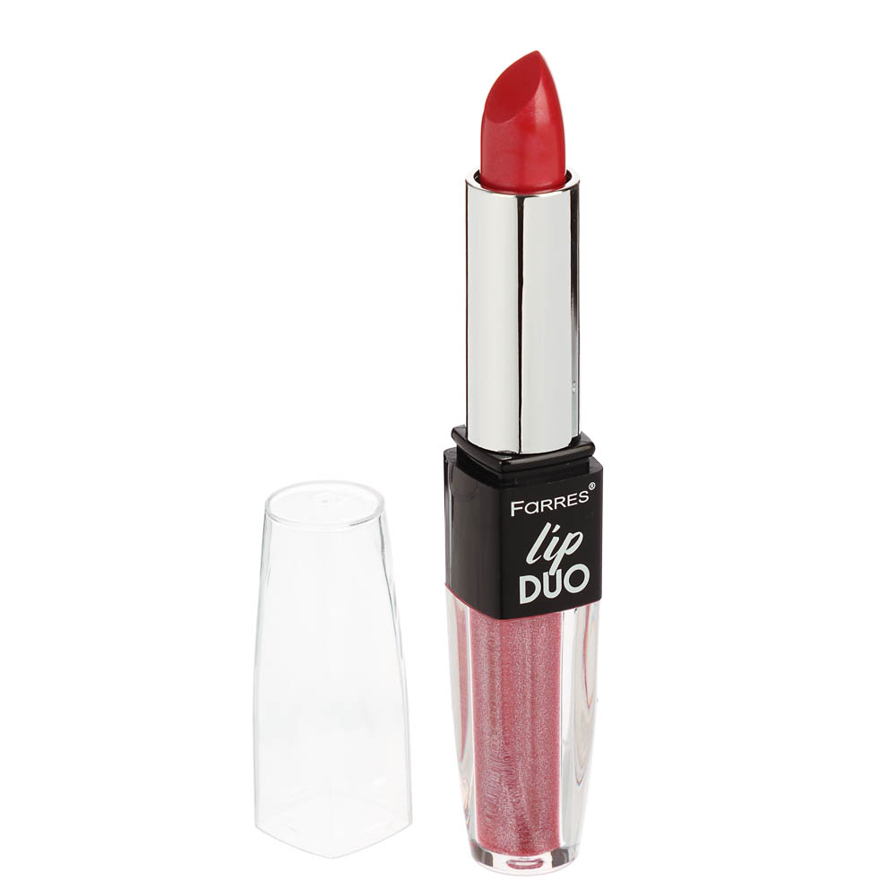 Блеск увлажняющий + помада для губ 2 в 1, тм Farres 4 г - #14