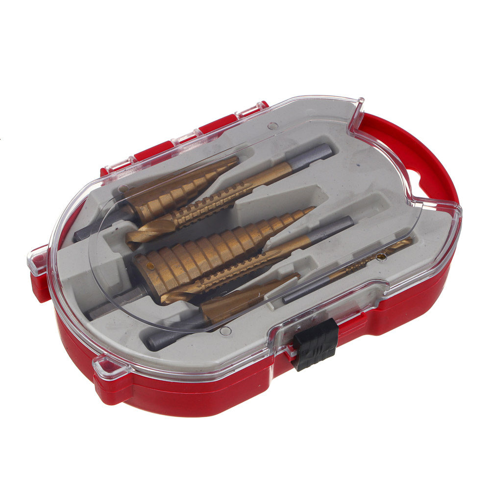 РОКОТ Сверла по металлу ступенчатые 3 шт + фрезерные 3 шт - #6