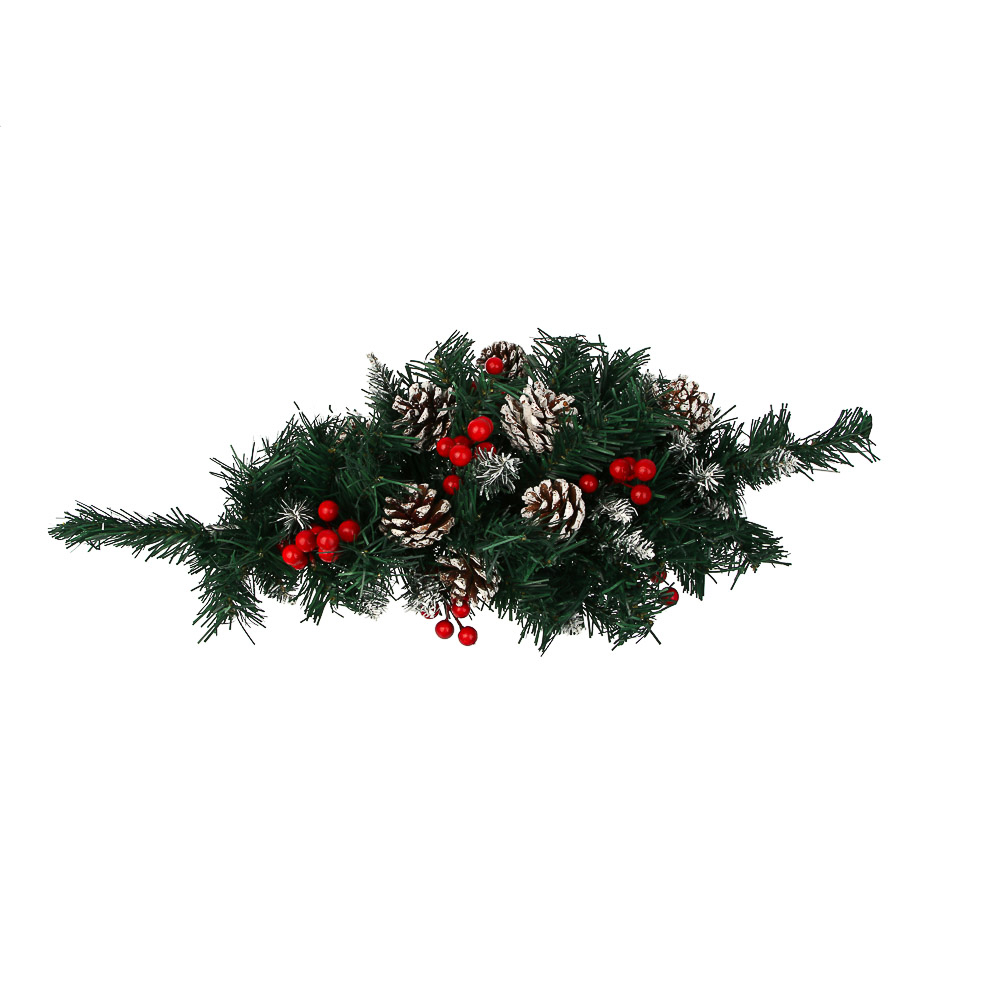 СНОУ БУМ Лапник/Сваг с декором Д 60 см Ш 30 см, ПВХ, 26-96 - #1