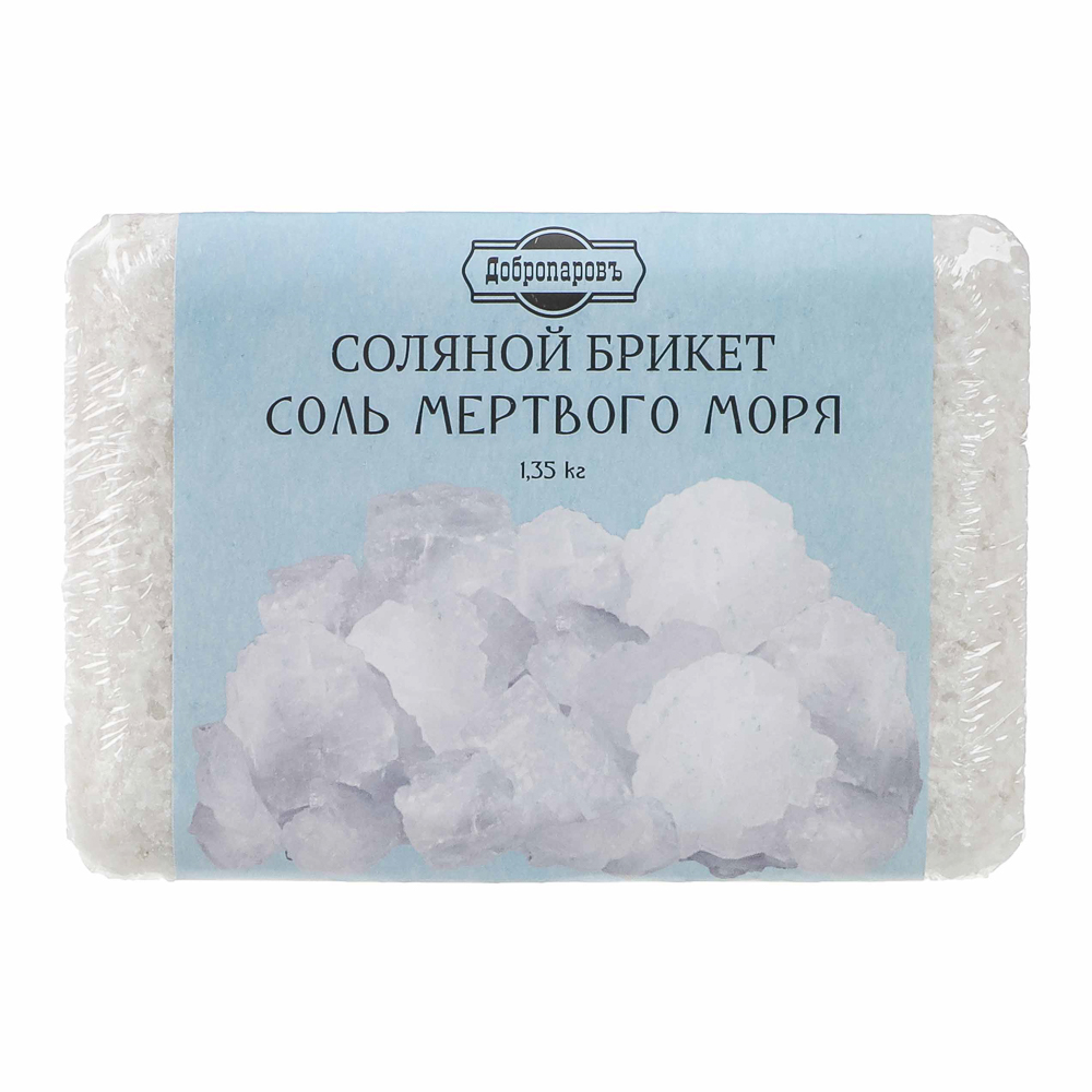 Соляной брикет "Соль Мертвого моря" 1,35 кг "Добропаровъ" - #3