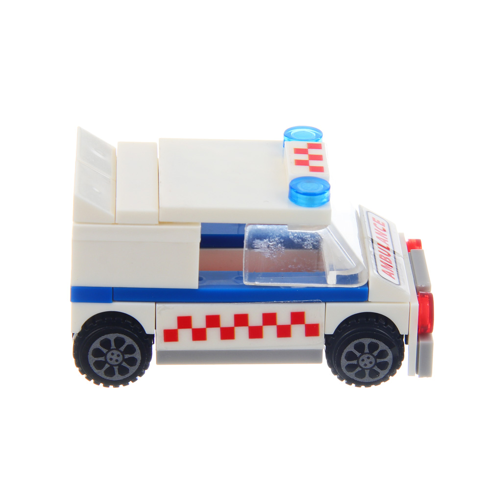 ИГРОЛЕНД Конструктор "Городские машинки", пластик бокс, 9х4,5х6 см, ABS, 8 видов - #6