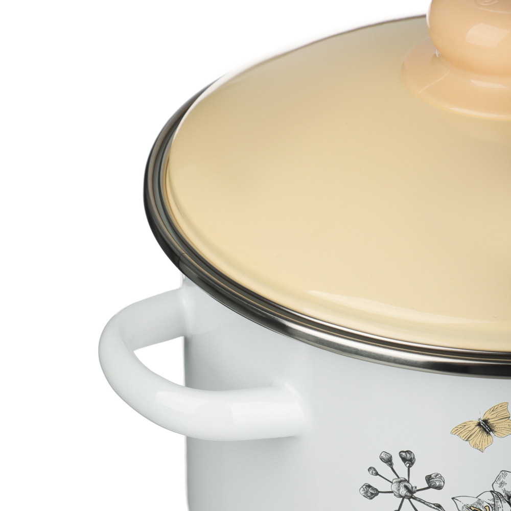 Люмен Кастрюля эмалированная 3л, индукция - #3