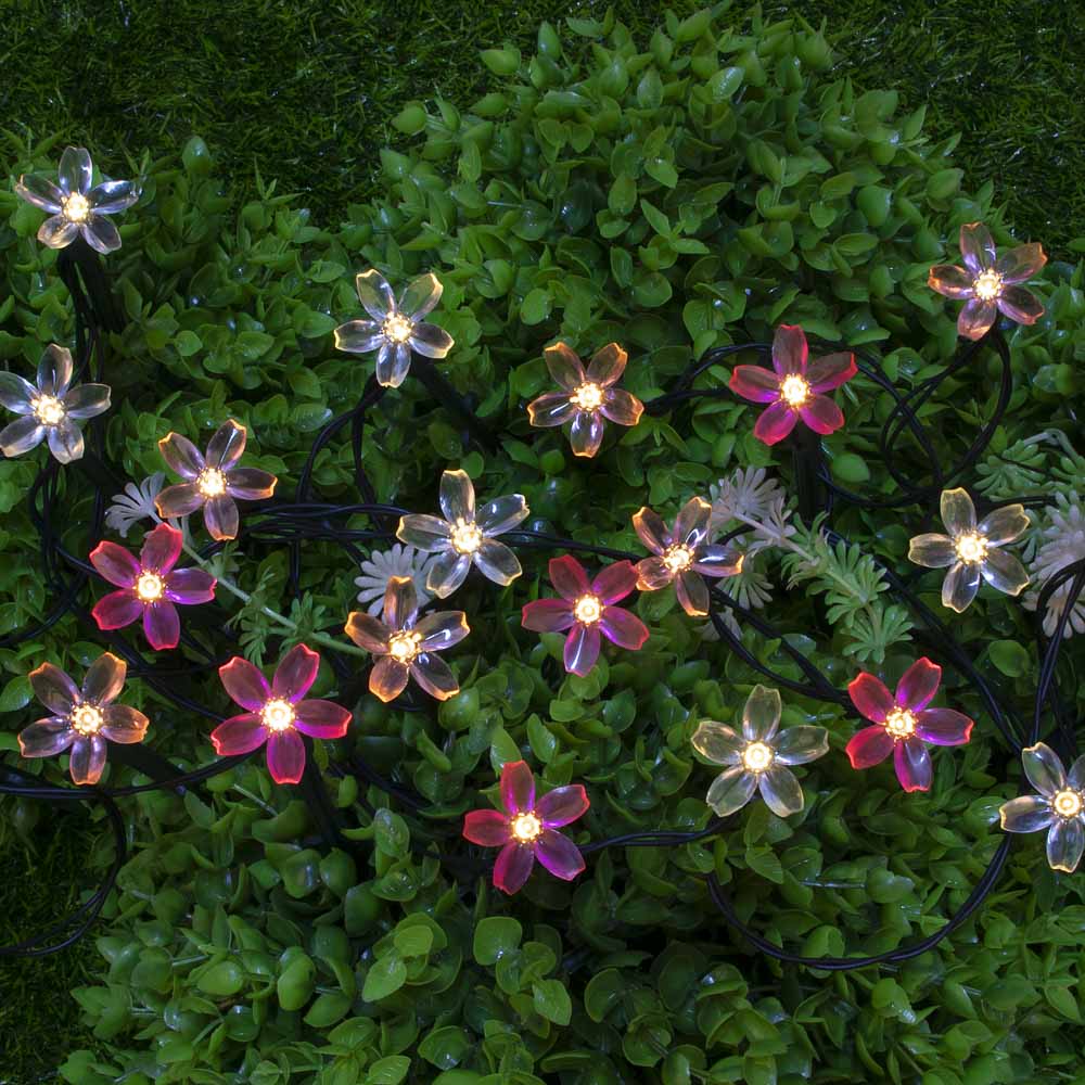 INBLOOM Гирлянда на солн. батарее, 25LED, 7м, шампань, 2 реж, сакура, ПВХ зел, 2V80mA, 1.2V600mAh - #6