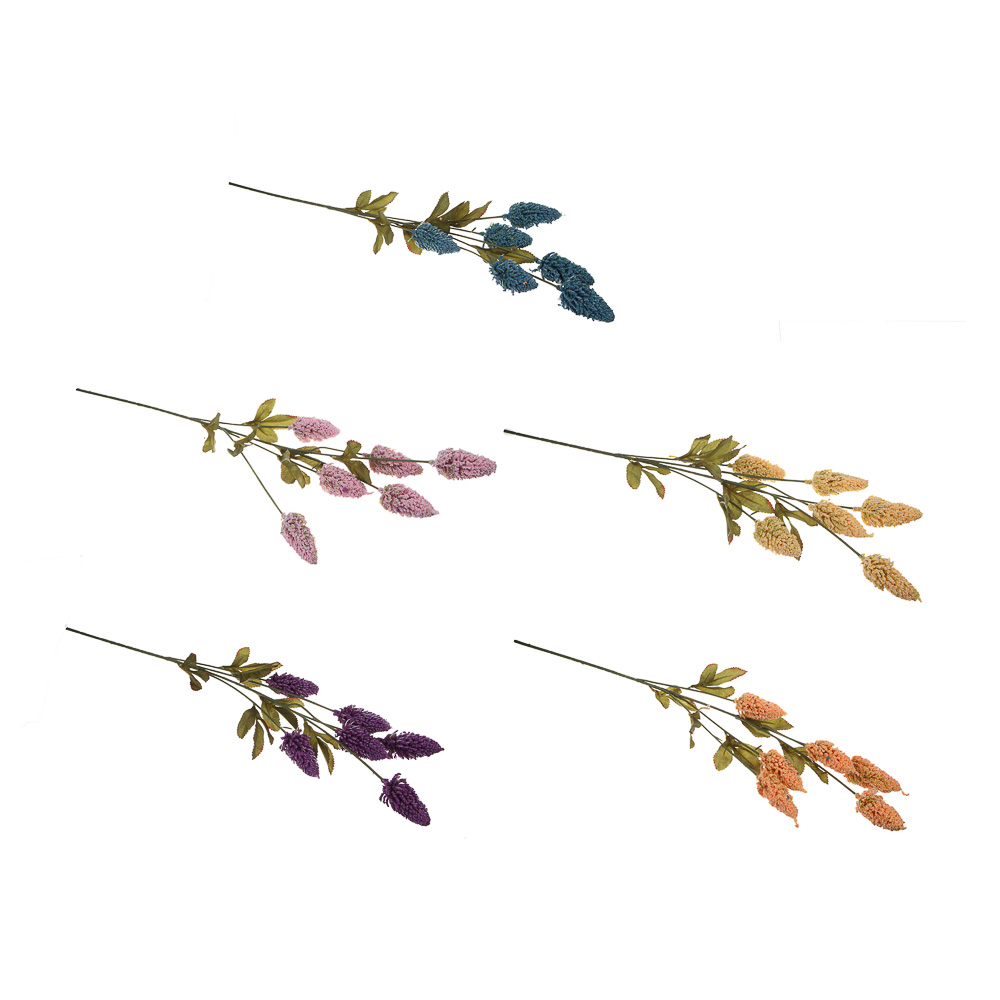 LADECOR Ветка декоративная, сухоцвет, 70 см, пластик, ткань, проволока, 5 цветов - #1
