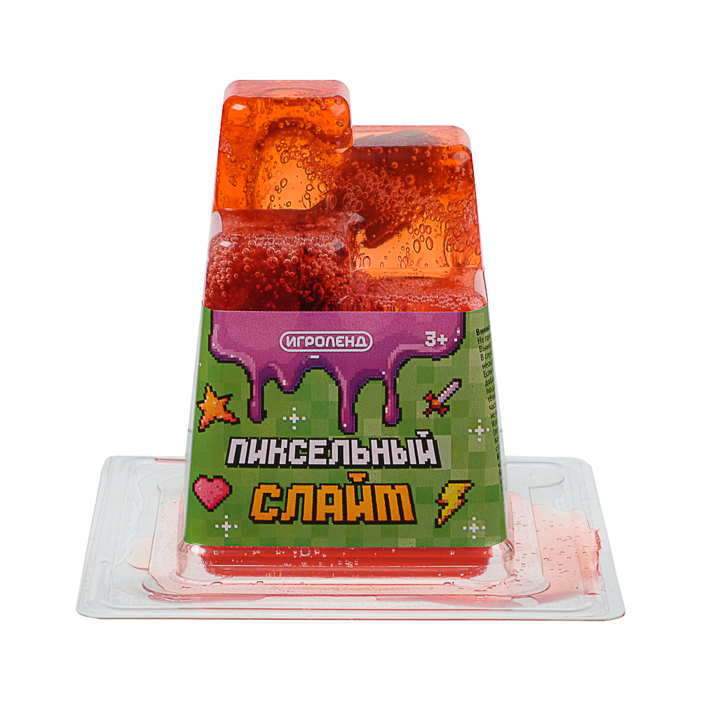 ИГРОЛЕНД Игрушка для детей из полимерных пластичных масс, "Пиксельный Слайм" 150 мл, с фиг., 4 диз. - #10