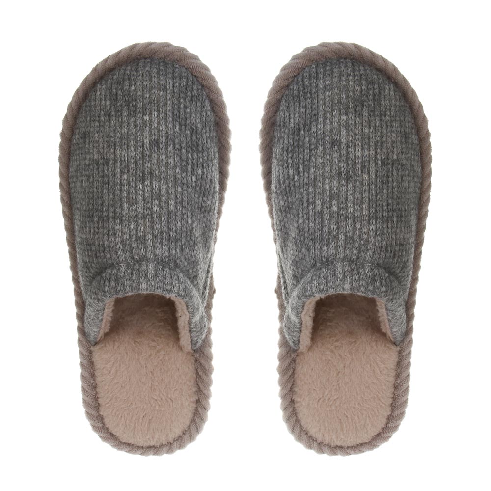 Обувь домашняя, размер 44-45, цвет серый, #3 - #2