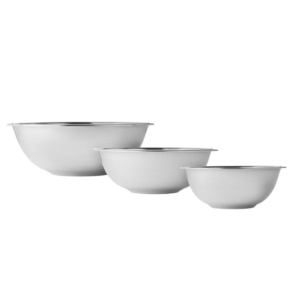 SATOSHI Набор мисок глубоких 3пр, 20-22-24см, 1200-1600-2200мл, нерж.сталь - #2
