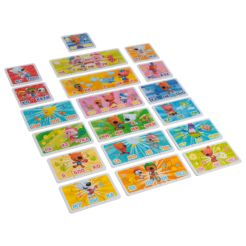 Лицензия, Набор пазлов. Читаем по слогам. 60 эл, 19x15x4см - #3