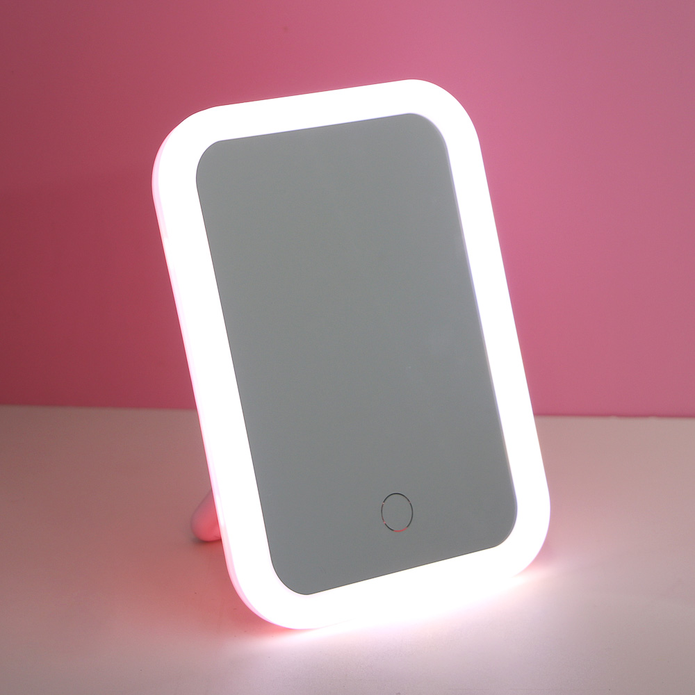 Зеркало настольное тм ЮL. Аженто с LED подсветкой, полипропилен, стекло, 19,5х14,3см, 2 цвета - #7