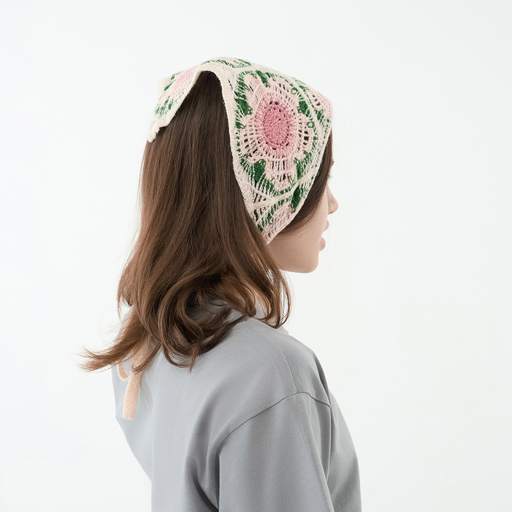 GALANTE Косынка вязаная женская, р-р 50x35см, 100% полиэстер, 6 дизайнов - #16