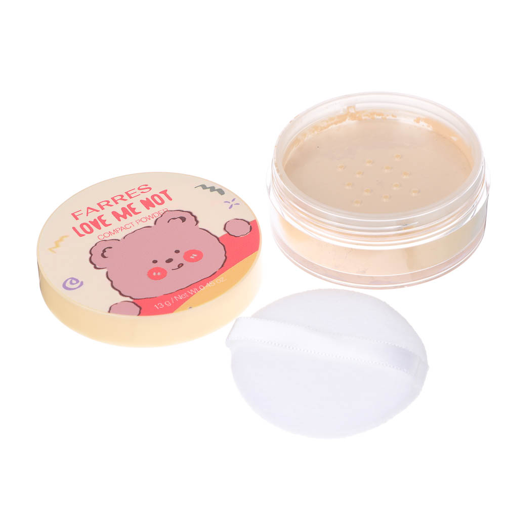 Пудра рассыпчатая матирующая HD-эффект "Love Me Not" тм Farres 13 г - #3