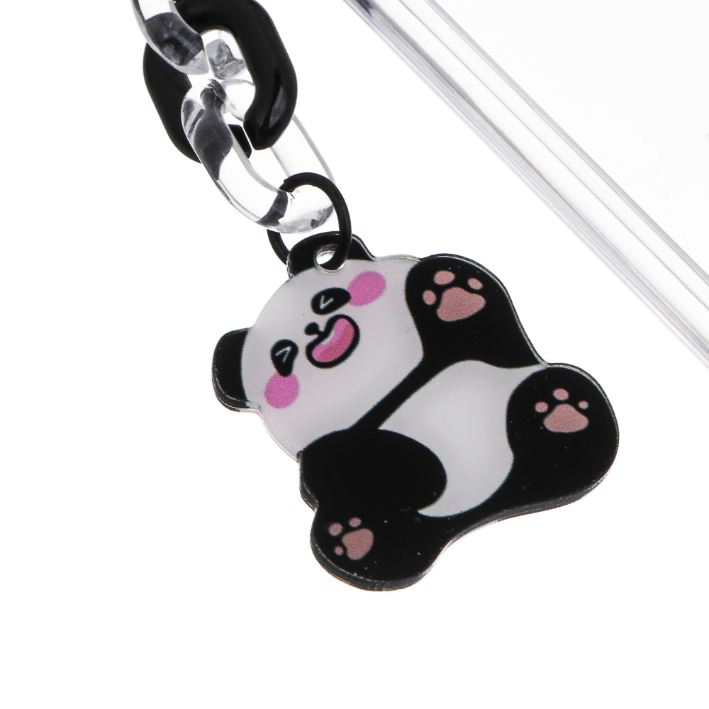 Чехол брелок для пропуска тм ЮL Pan-Da! на пружинке, пластик, металл, 10,5х6,5см, 4 дизайна - #6