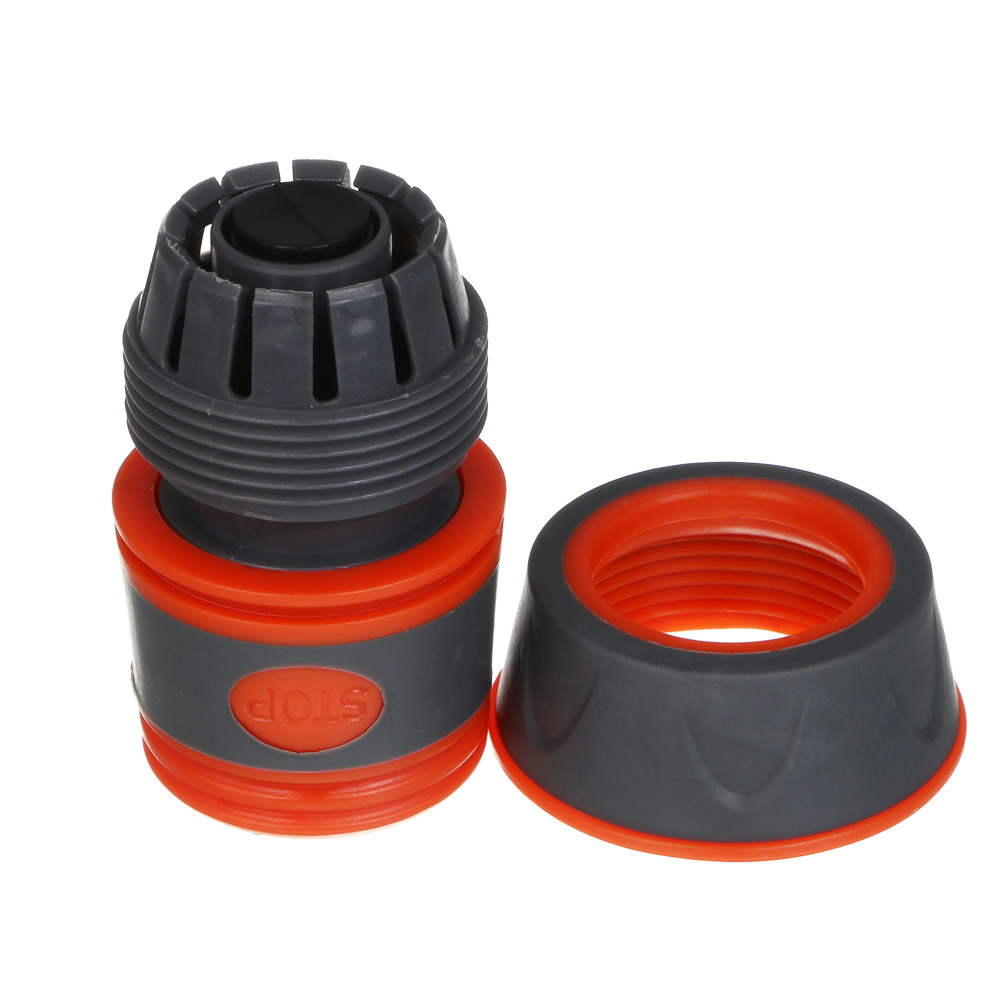 INBLOOM PROF+ Коннектор быстросъемный для шланга 3/4 с аквастопом, обрезиненное покрытие ABS - #3