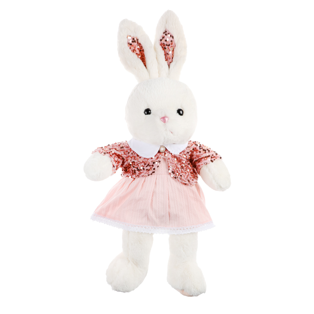 Сувенир интерьерный в виде зайца, 63 см, полиэстер, девочка в платье - #1