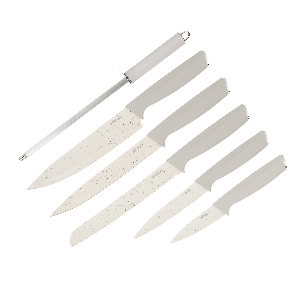 SATOSHI Лиму Набор ножей кухонных 7пр, на подставке - #3