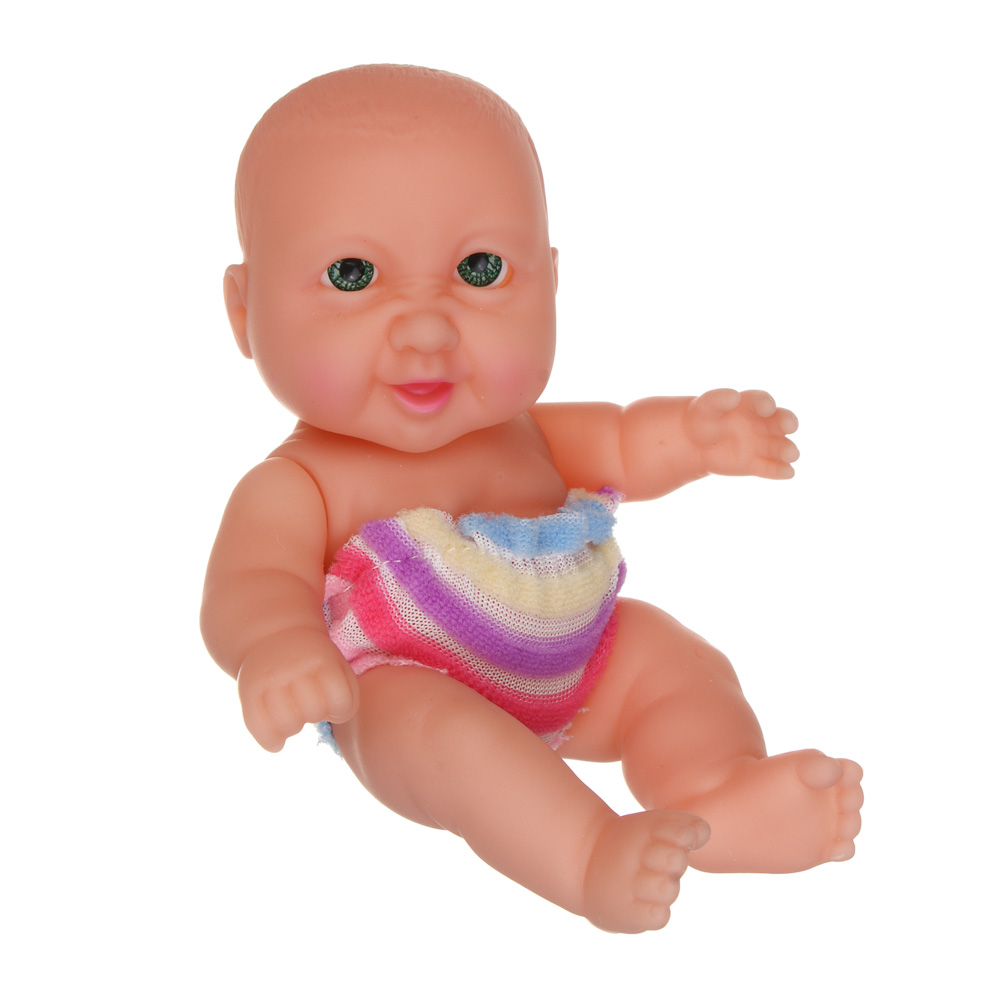 Пупс в кроватке 16 см, PVC, ABS, PP, тм ИГРОЛЕНД - #7