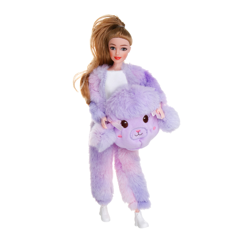 ИГРОЛЕНД Кукла шарнирная 29 см, в костюме с питомцем, ABS, PP, полиэстер, 22х6х32см, 2 дизайна - #4