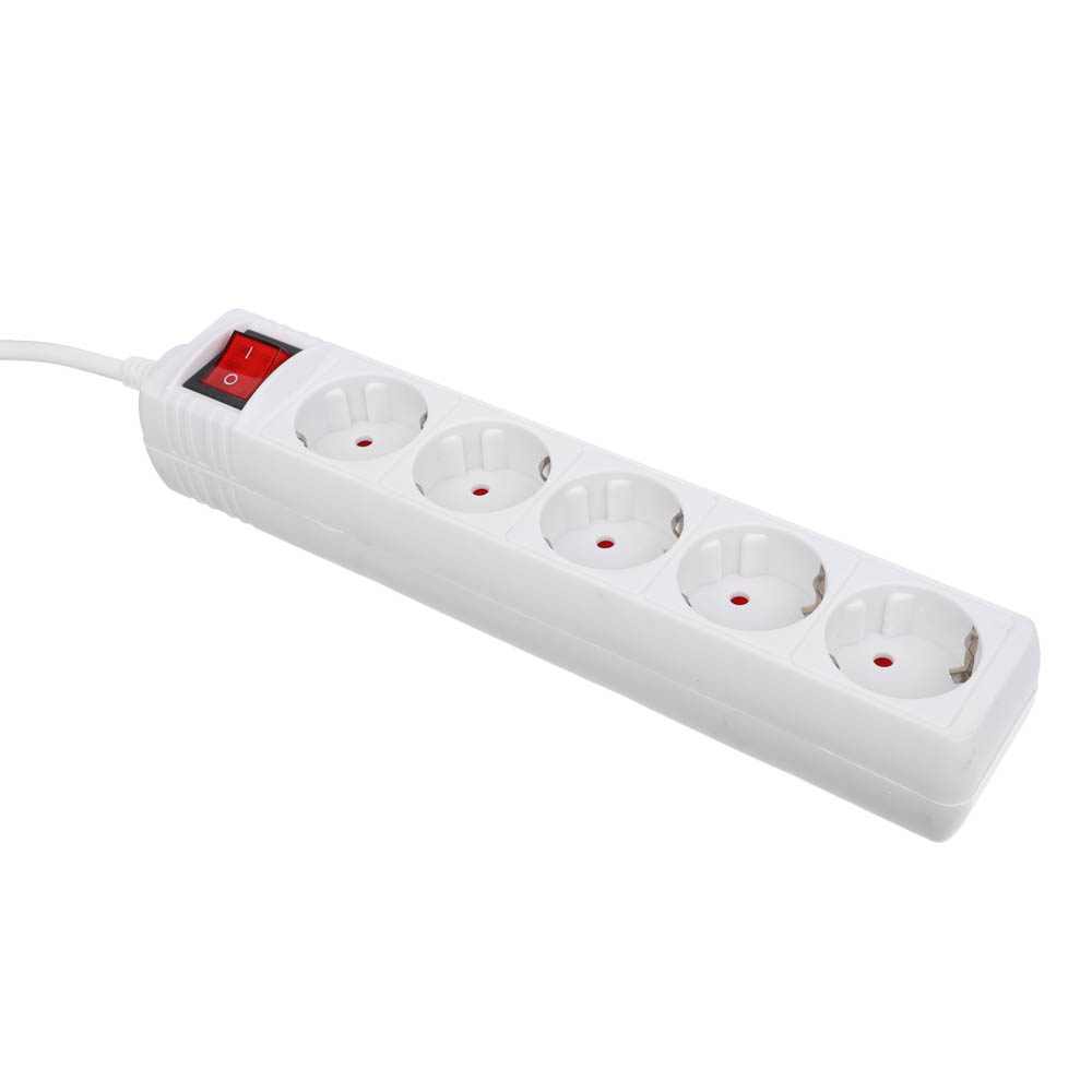 Удлинитель 5 гнезд 3м BY, с зазем и выкл., евро, с защит. шторками, 16A, 3500Вт - #3