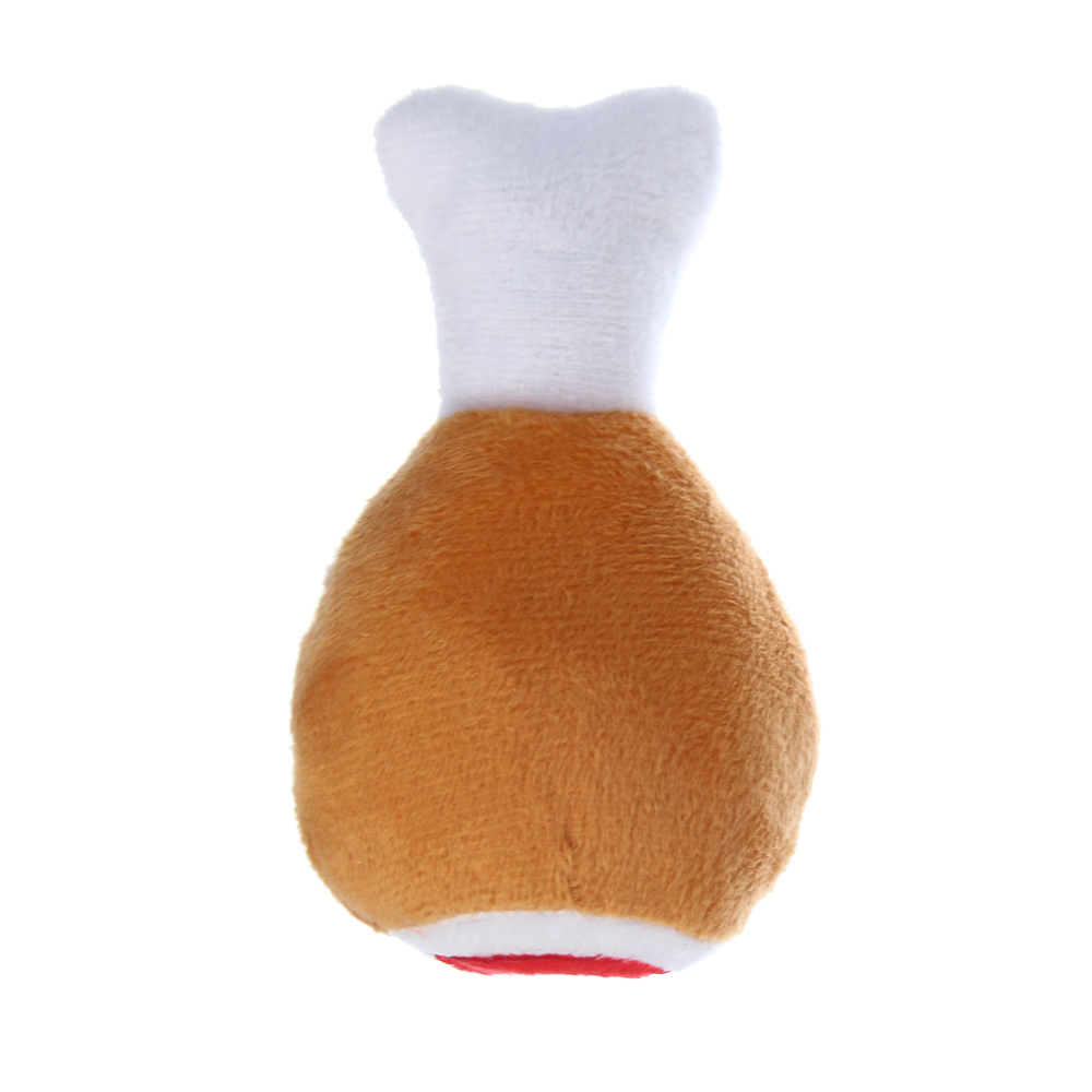 Игрушка для собак тм VETTA, куриная ножка, полиэстер, 12х7,5 см - #3
