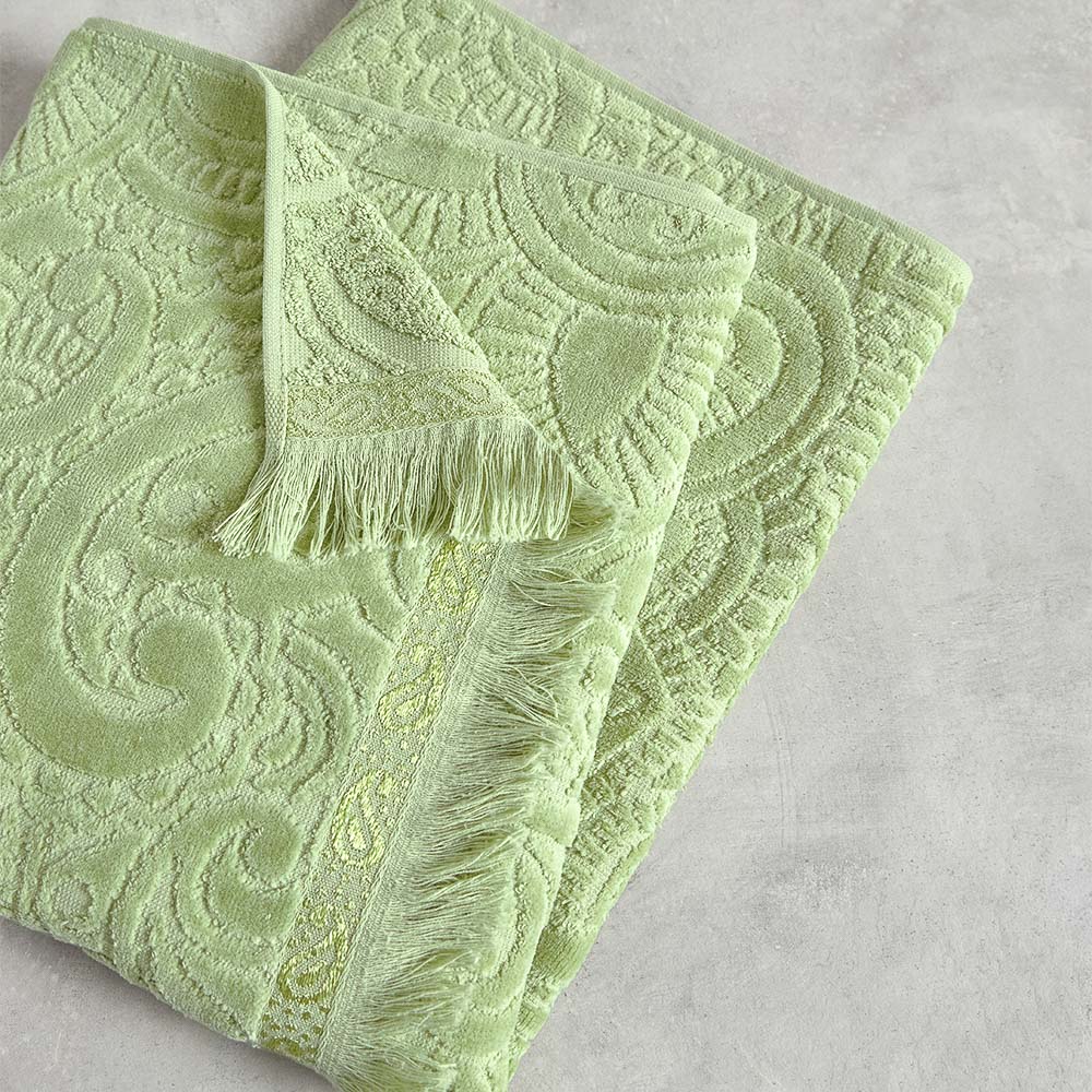 PROVANCE Эвкалипт Полотенце махровое, 100% хлопок, 50х90см, 450гр/м, зеленый - #9