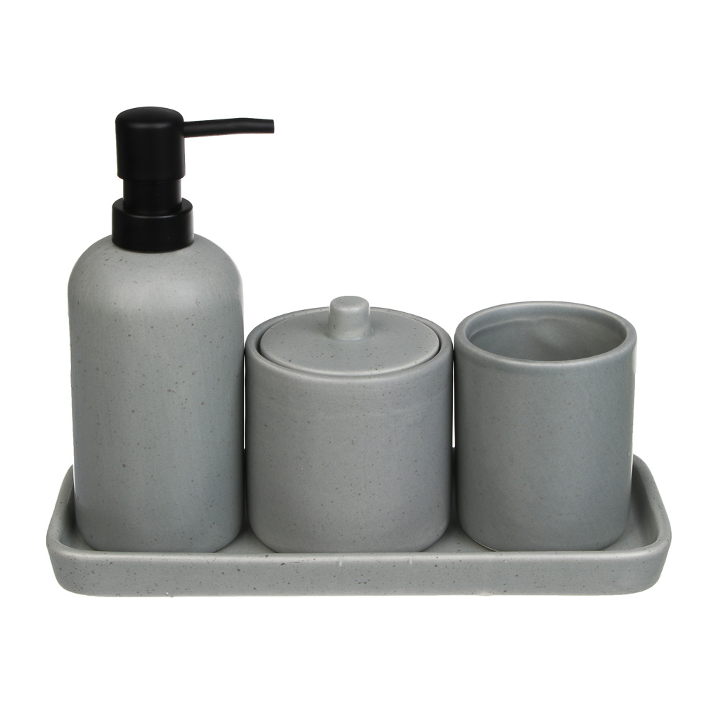 Стакан для ванной комнаты тм VETTA Сиена, доломит, серый, 7x7x9см - #4