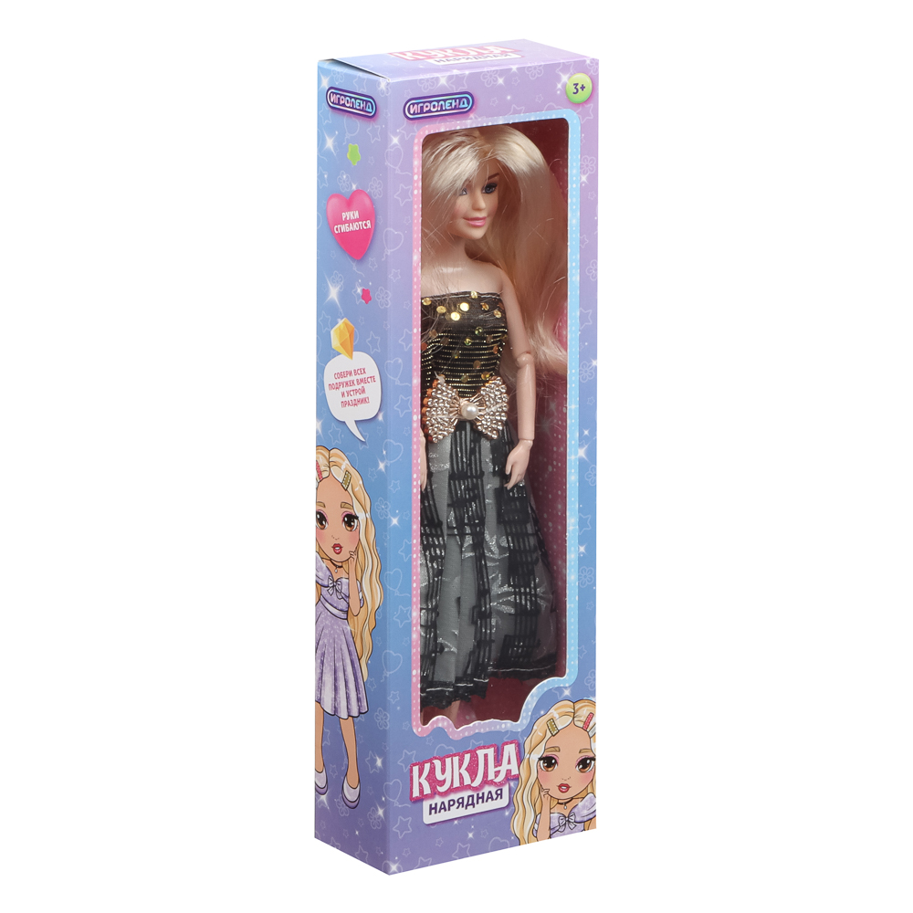 ИГРОЛЕНД Кукла нарядная 27 см, PP, PVC, 10х5х32,5 см, 6 диза - #21