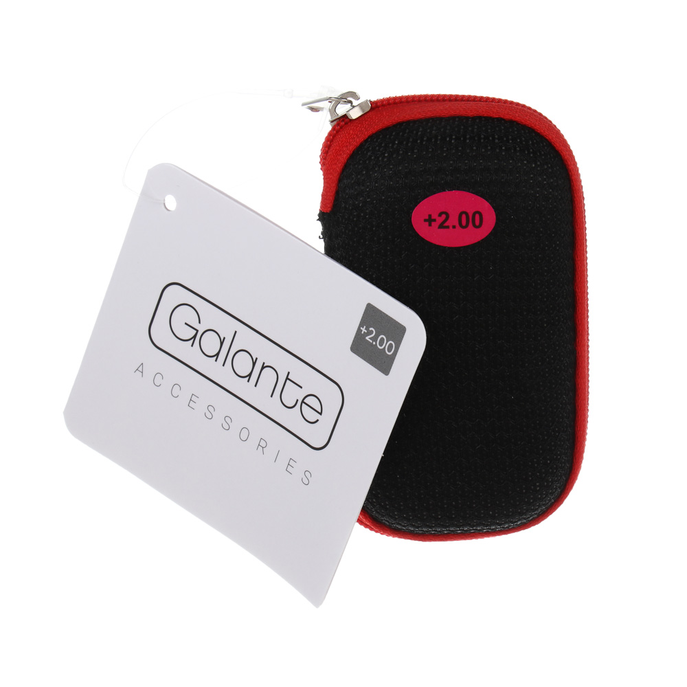 GALANTE Очки корригирующие с чехлом, пластик, полиэстер, PD62, (+): +1,+1.5,+2,+2.5,+3,+3.5, #10 - #10
