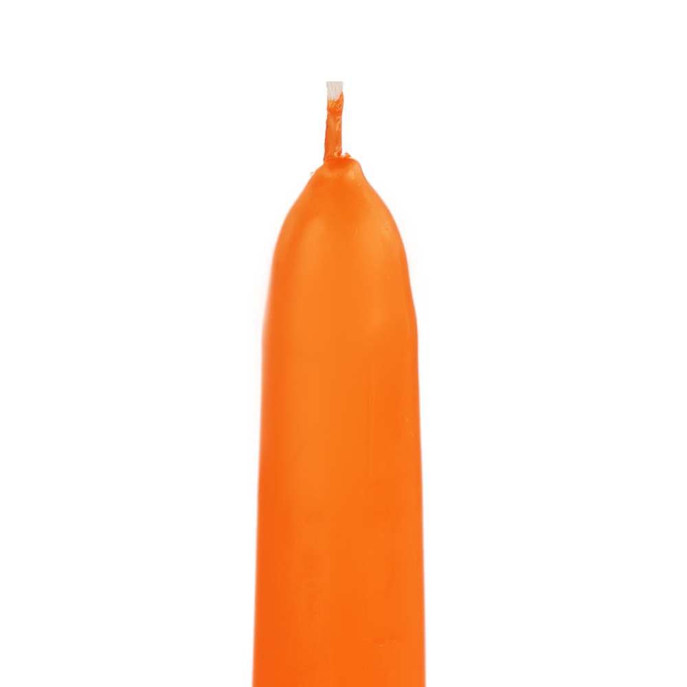 LADECOR Свеча античная коническая парафиновая, 25 см, цвет оранжевый - #2