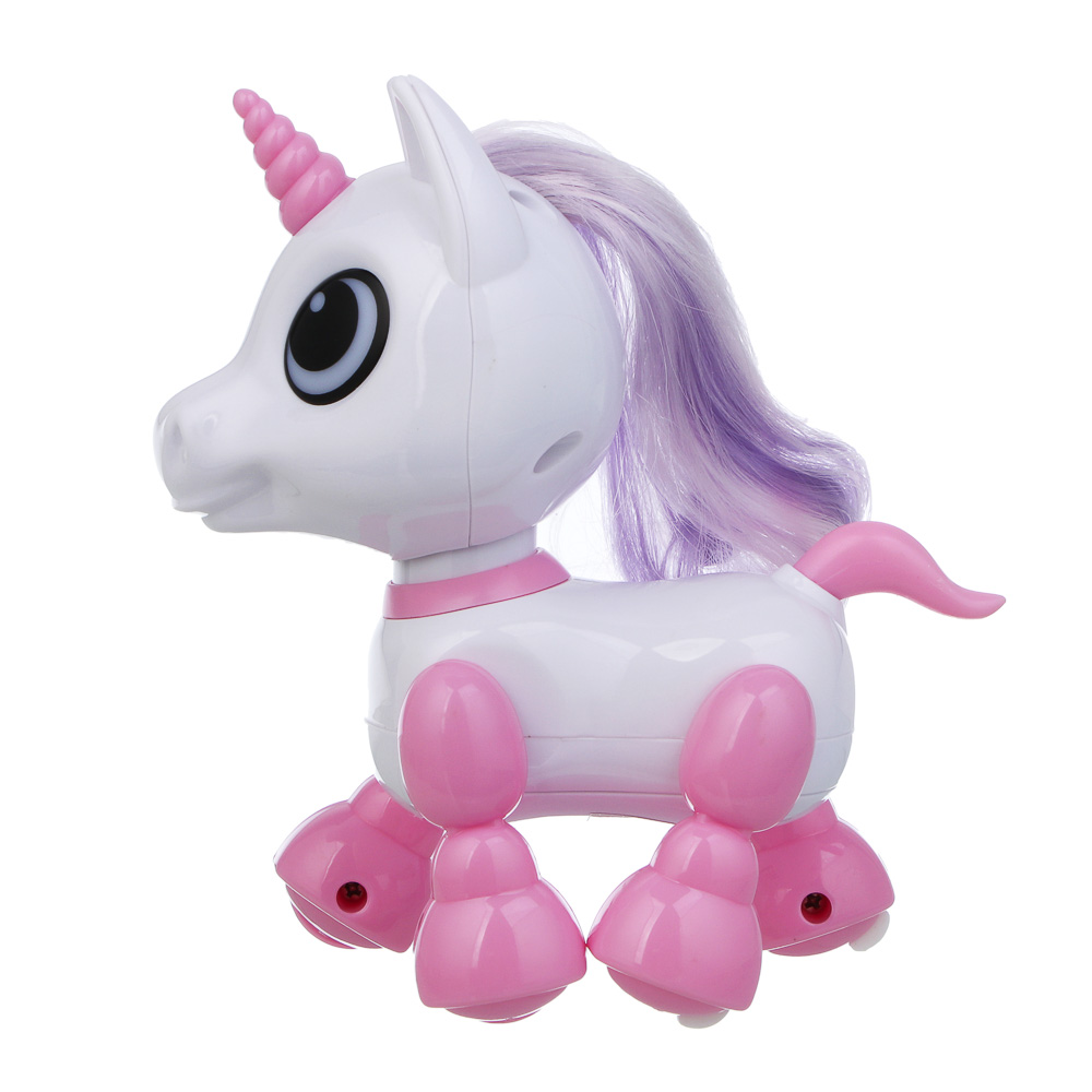 ИГРОЛЕНД Игрушка "Интерактивный питомец" единорог, ABS, звук, свет, движ., 2хAAA, 12,5х8х13,5 см - #7