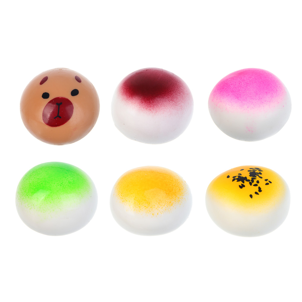 ИГРОЛЕНД Игрушка - антистресс, мялка, TPR, 13х12,5см, 6 дизайнов - #2