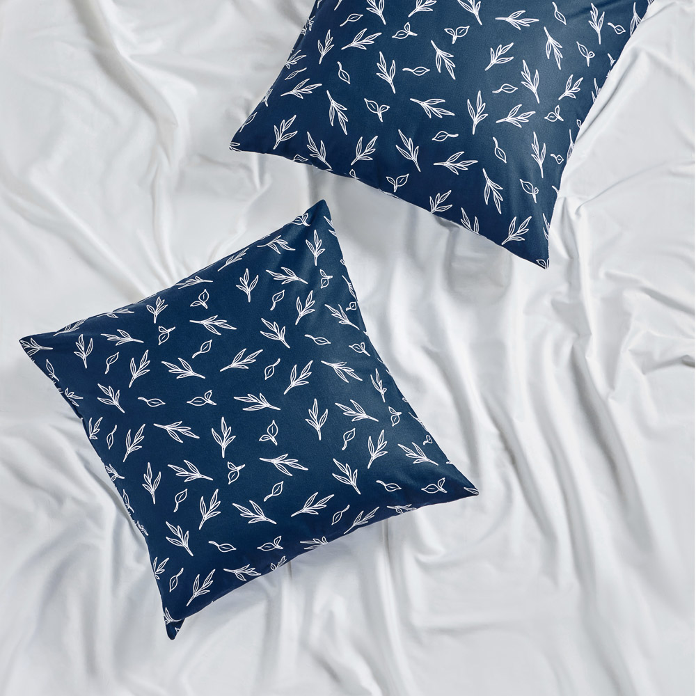 PROVANCE Нэви Наволочки 70х70см, 100% хлопок, бязь, 2шт, синий - #9