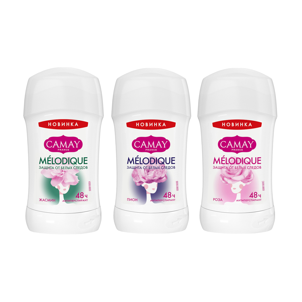 Антиперспирант твердый женский CAMAY Melodique, п/б, 30мл - #1