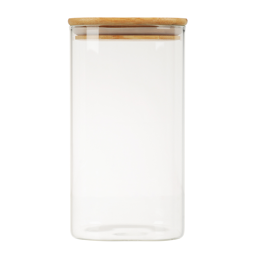 VETTA ЭКО Вуд Банка для хранения 1300мл, 18,5х10х10см, стекло, бамбук - #2
