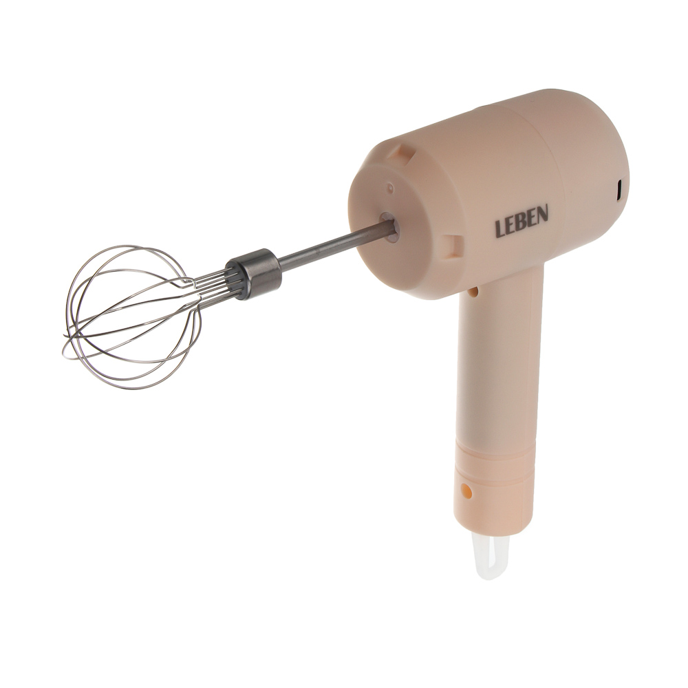LEBEN Миксер беспроводной, 3 скорости, 20Вт, 800мАч, пластик, нерж.сталь - #6