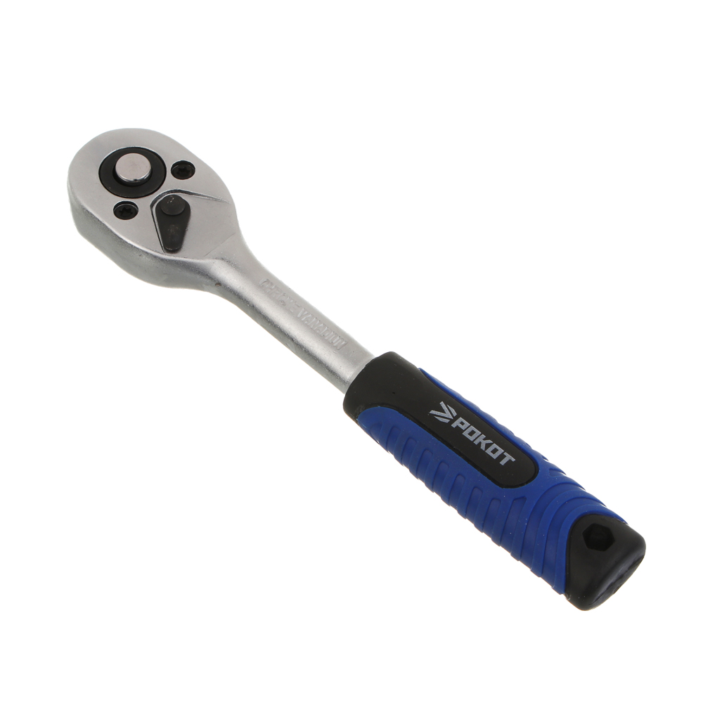 РОКОТ Набор профессионального инструмента, 12 предметов, 1/4" (головки и трещотка) - #3