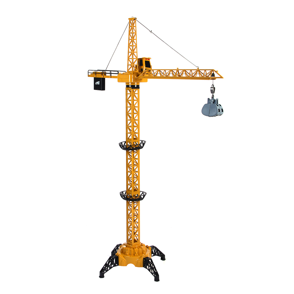 ИГРОЛЕНД Кран радиоуправляемый, 4-х канальный, свет, АКБ, USB, 2хАА, ABS, 41х21,5х18 см - #13