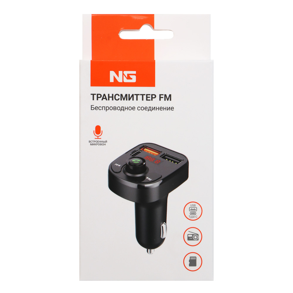 NG Трансмиттер FM, беспроводное BT соединение, USB-A, USB-C, быстрая зарядка QC, PD - #8