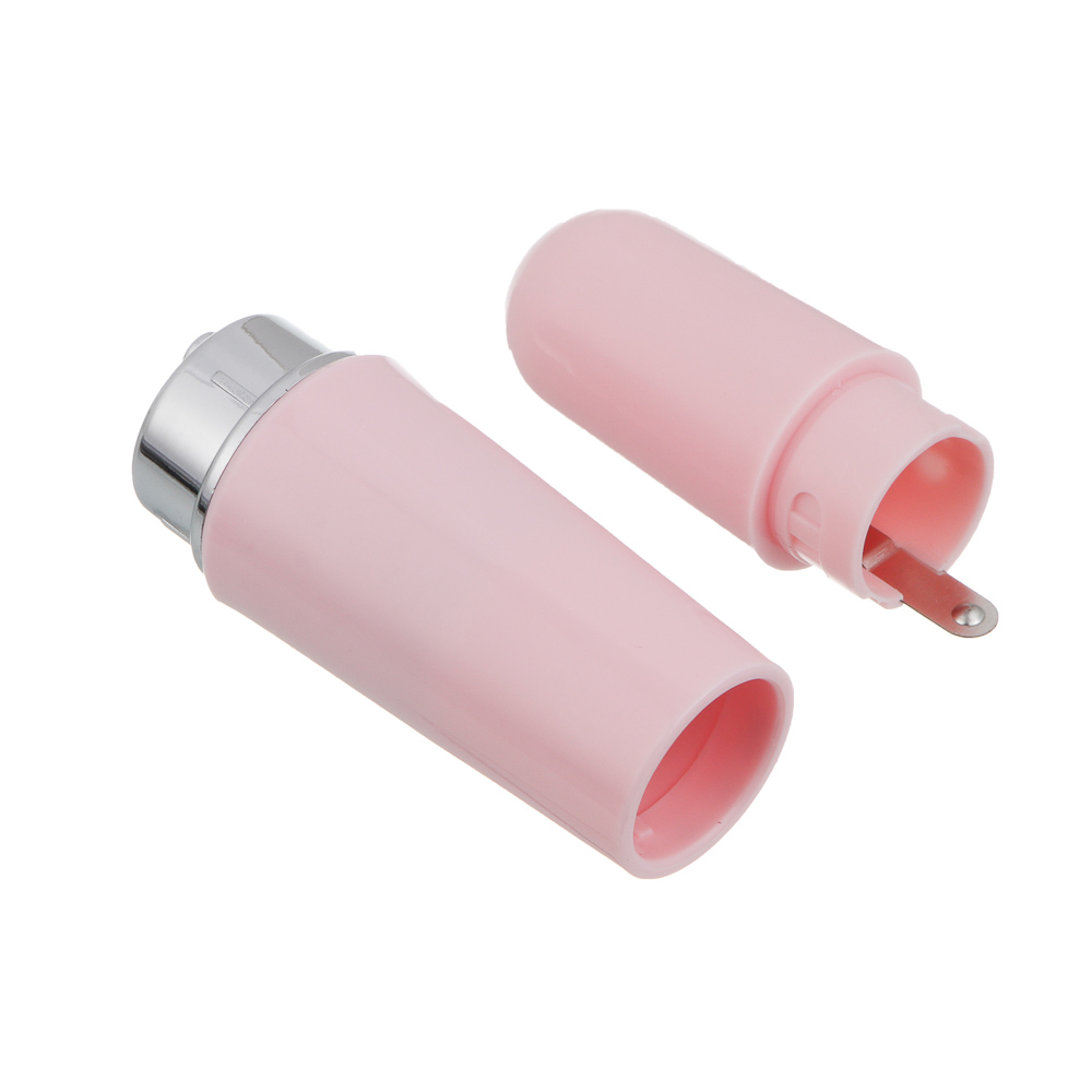 LEBEN Массажер для лица лифтинговый, вибрационный, 4 насадки, 1xAA (не в компл.), розовый - #5