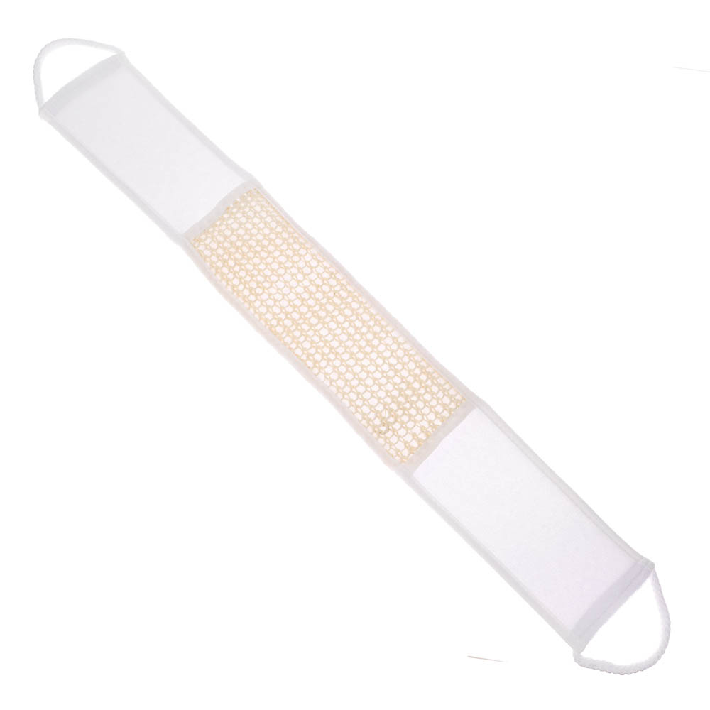 ЮL Мочалка лента банная с ручками с эффектом пилинга, сизаль, полиэстер, поролон, 68х10см, 3 цв. - #9