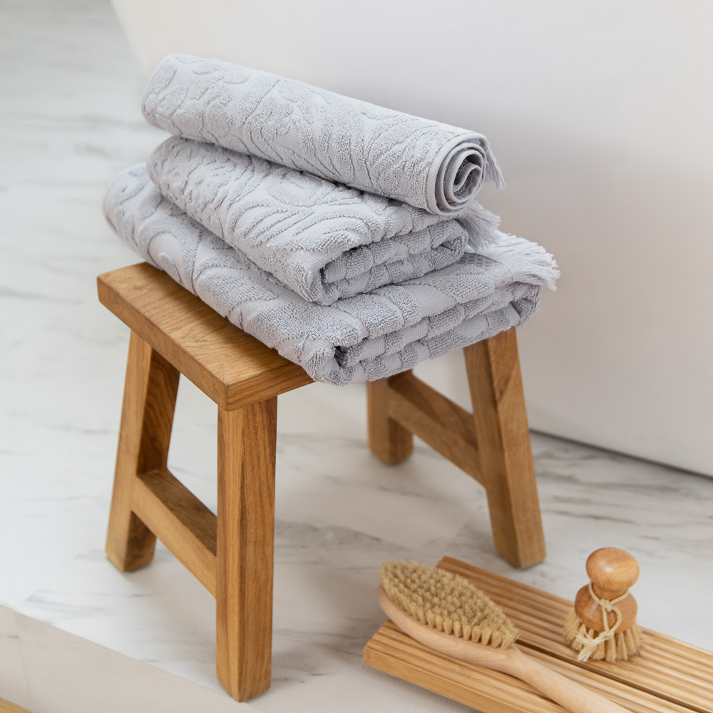 PROVANCE Шанталь Комплект полотенец махровых жаккард, 100% хл., 30х50, 50х90, 70х130, 430г/м, серый - #4