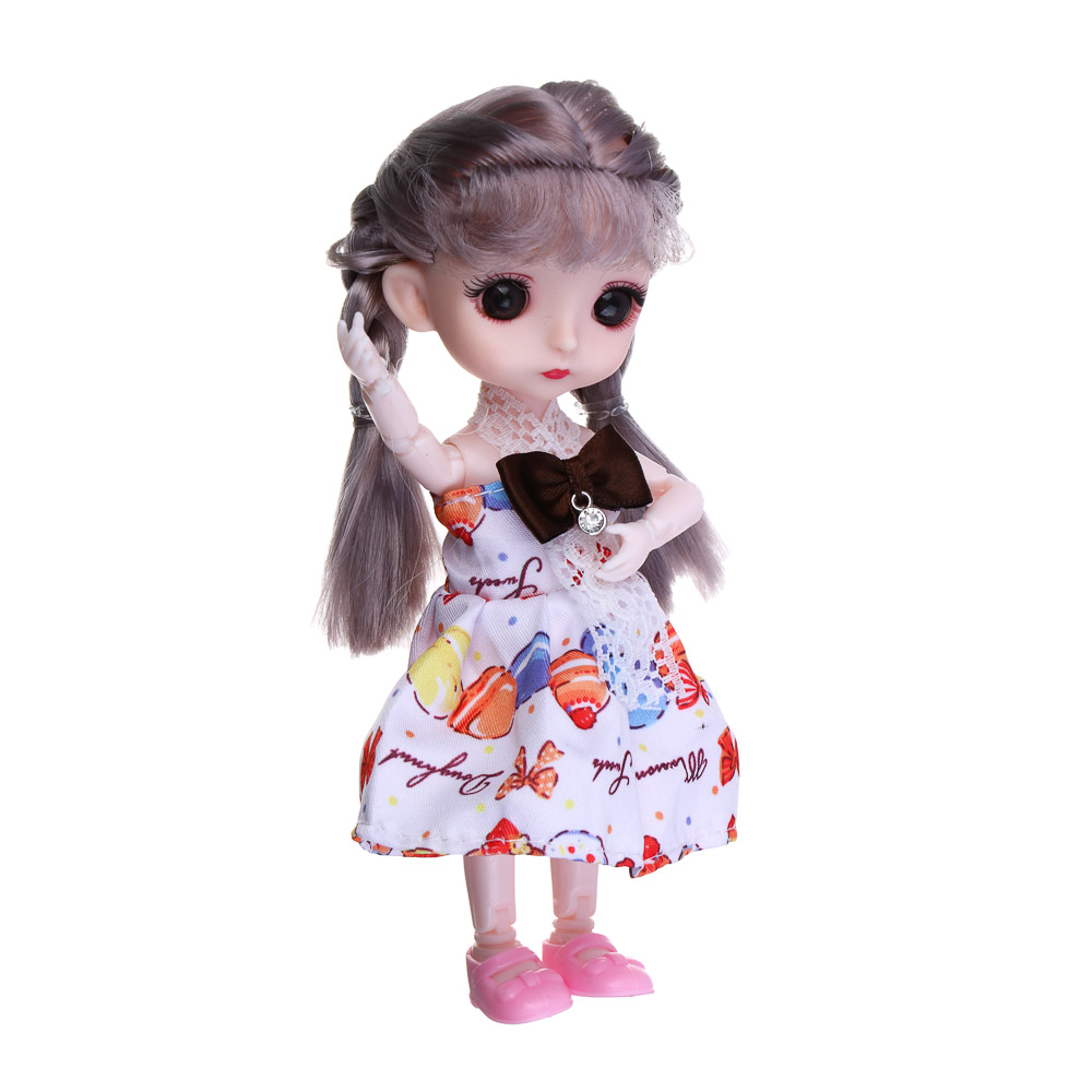 ИГРОЛЕНД Кукла шарнирная 15 см с аксессуарами, PP, ABS, 21х6х21,5 см, 4 вида - #7