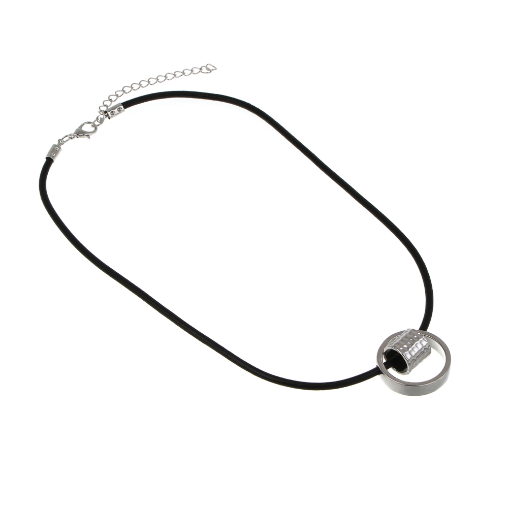 Колье на шею, 45,5 см, медь, железо, БЖ25-42 - #2