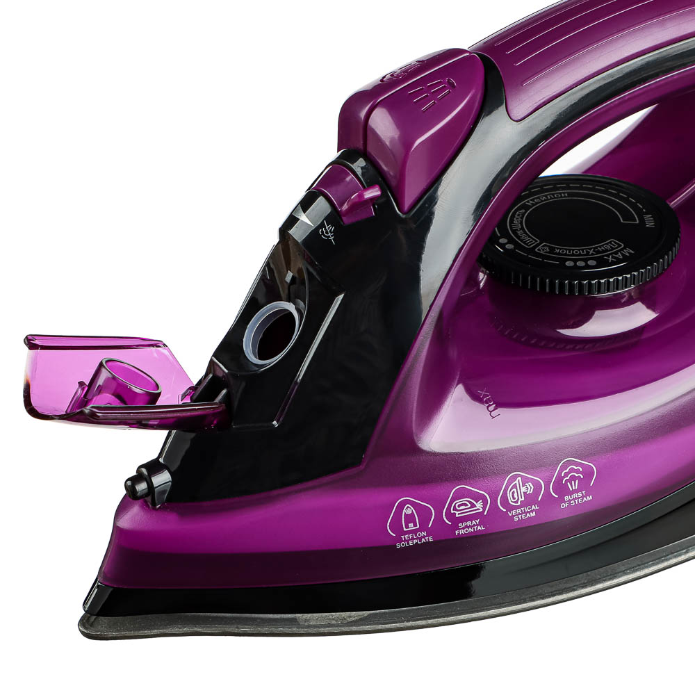 LEBEN Утюг с отпаривателем 2000Вт, тефлон, бак для воды 180 мл - #6