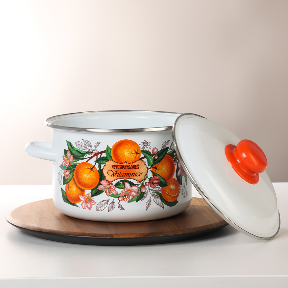 Гарден Кастрюля эмалированная 3л - #6