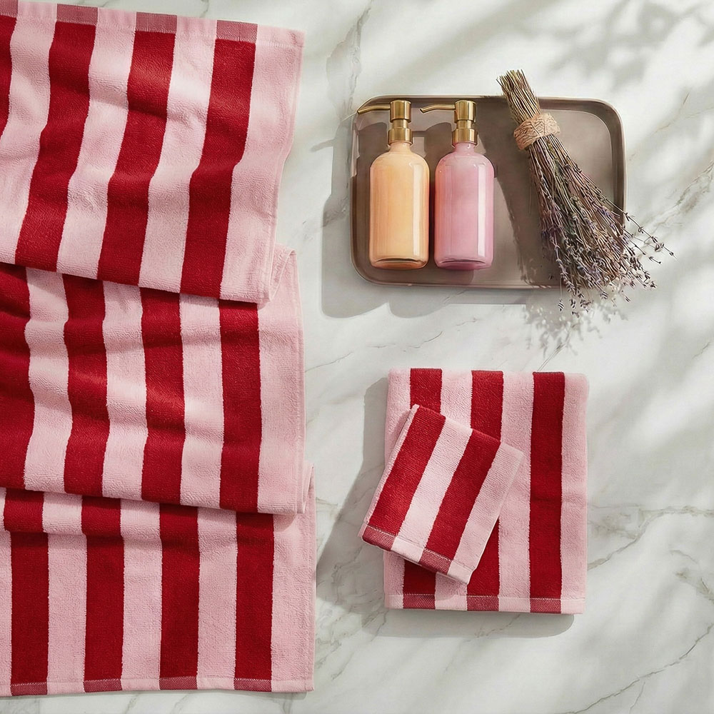 Полотенце махровое тм PROVANCE Черри 70х130см, 380 г/м2, 100% хлопок, 2 дизайна - #4